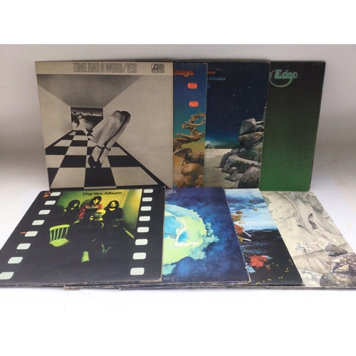 259 - Eight LPs by Yes comprising 'The Yes Album', 'Time And A Word' with lyric insert and others.