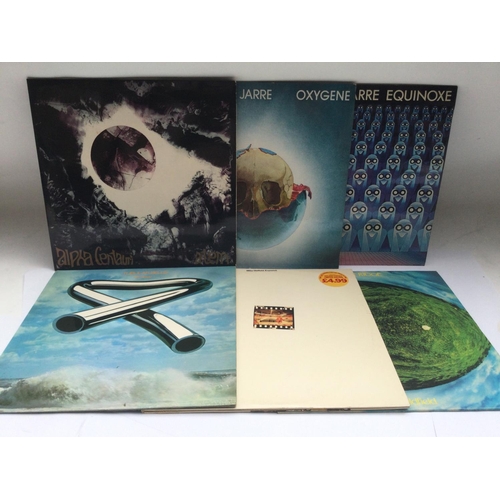 260 - Six electronic / prog LPs by Tangerine Dream, Mike Oldfield and Jean Michel Jarre.