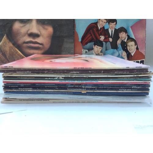 277 - A small collection of 20 plus LPs by various artists including Francoise Hardy, The Hollies and othe... 