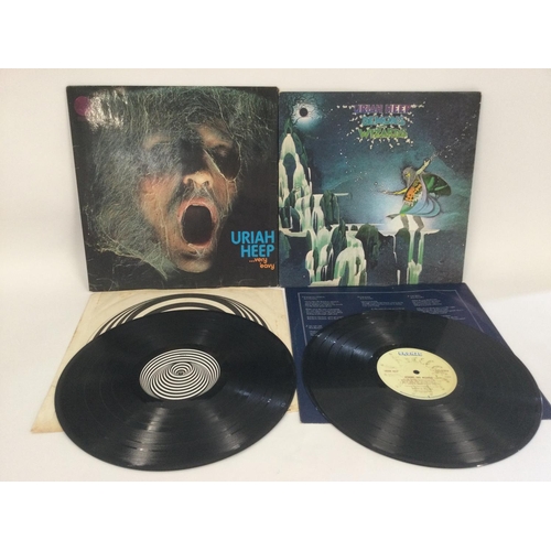 294 - Two early UK pressings of Uriah Heep LPs comprising 'Very Eavy, Very Umble' and 'Demons And Wizards'... 