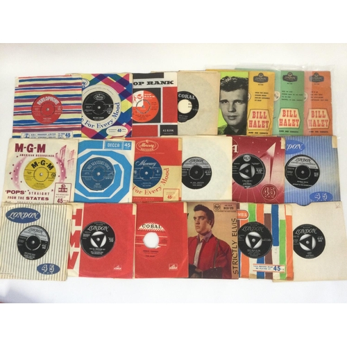 310 - A collection of approx 40 rock n roll 7inch singles and EPs.