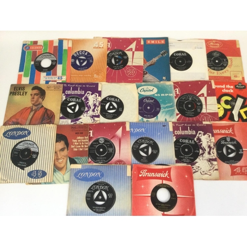 310 - A collection of approx 40 rock n roll 7inch singles and EPs.