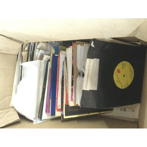 326 - Two boxes and a record case of 7inch singles including some reggae, soul, pop and rock artists.