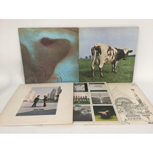 344 - Five Pink Floyd LPs comprising' 'Atom Heart Mother', 'Meddle' and three others.