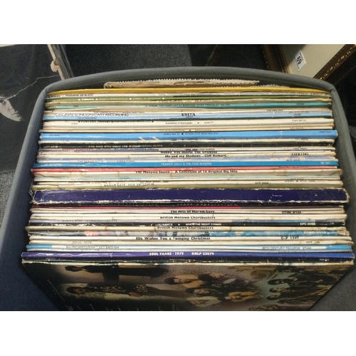 349 - A collection of LPs by various artists including Marvin Gaye, David Bowie, Beach Boys and others,