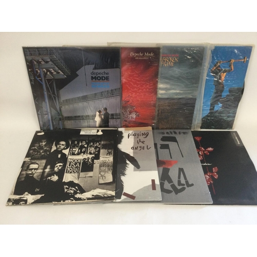 354 - A collection in two bags of Depeche Mode LPs, some 180g vinyl and some sealed.