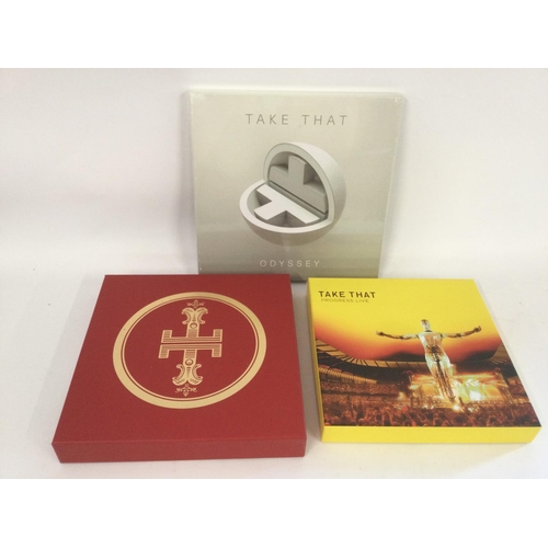 360 - Three Take That CD box sets including a sealed 'Odyssey' box set.