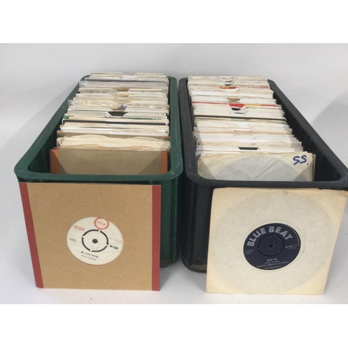 364 - Two boxes of approx 300 ska and reggae 7inch singles, various labels including Trojan, Blue Beat, St... 