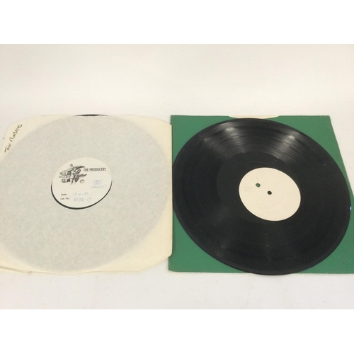 379 - Two white label 12inch discs, one with mispressed label.