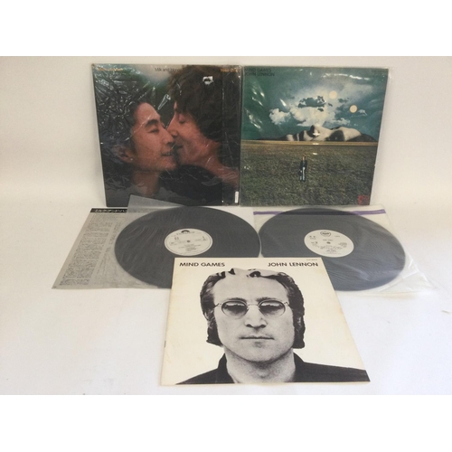 386 - Two John Lennon Japanese promo LPs comprising 'Mind Games' and 'Milk And Honey'.