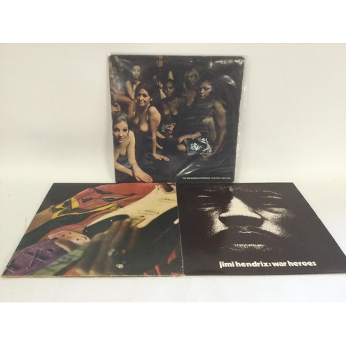 388 - Three early pressings of Jimi Hendrix LPs comprising 'Electric Ladyland', 'Band Of Gypsys' and 'War ... 