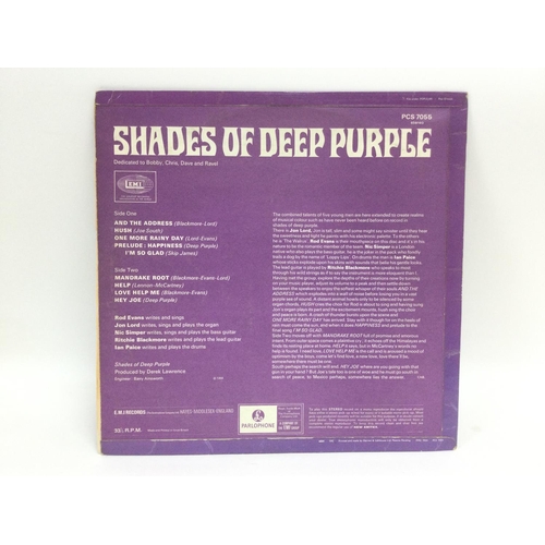 4 - A first UK stereo pressing of 'Shades Of Deep Purple' by Deep Purple, PCS 7055. Vinyl Ex, sleeve VG+... 