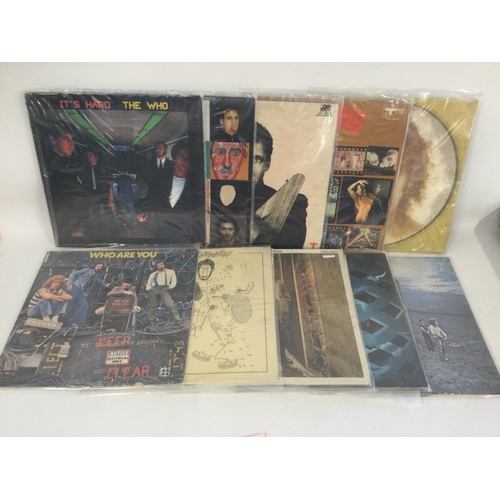 410 - Ten LPs by The Who plus solo releases comprising 'Tommy', 'Who Are You' and others.