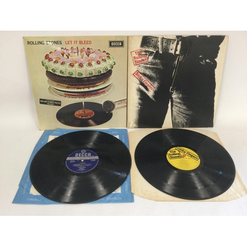 431 - Two early UK pressings of Rolling Stones LPs comprising a Stereo pressing of 'Let It Bleed' and 'Sti... 