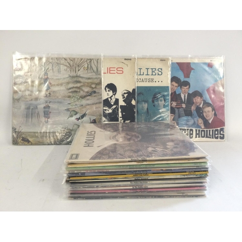 433 - A collection of LPs by The Hollies.