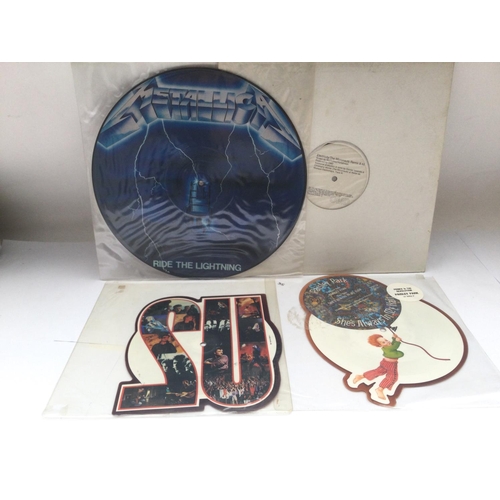 44 - A collection of LPs, 7inch and 12inch singles including shaped picture discs by various artists incl... 