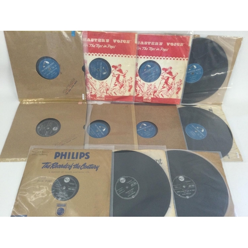 449 - Eleven Elvis Presley 78s including blue HMV labels.