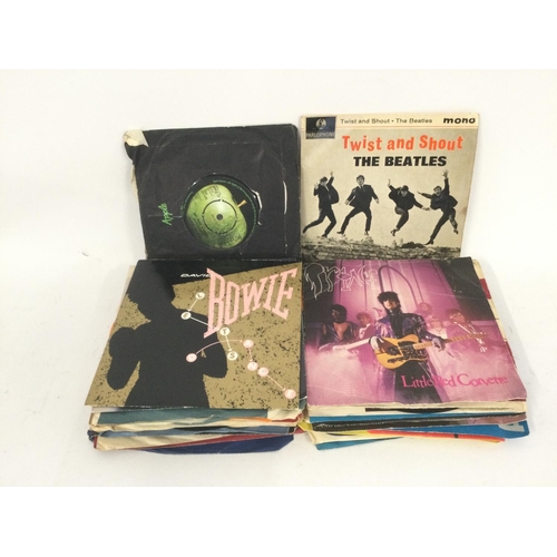 484 - A collection of LPs, 7inch singles and EPs by various artists including The Beatles, Rolling Stones,... 