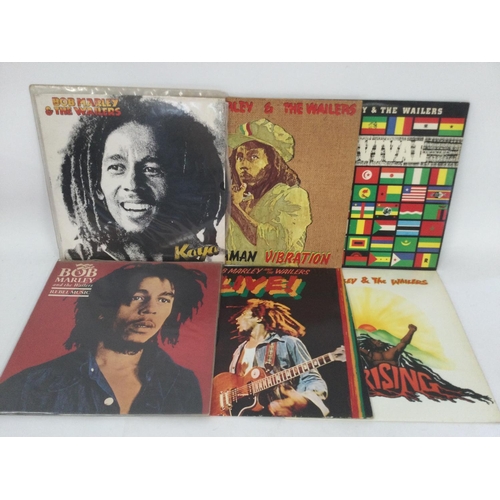 512 - Six Bob Marley LPs including 'Kaya', 'Uprising' and others.