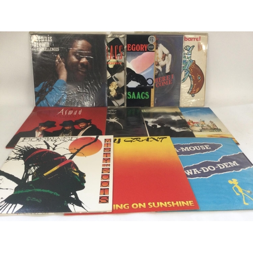 513 - A collection of reggae LPs by various artists including Gregory Isaacs, Dennis Brown, Aswad and othe... 