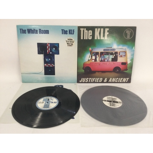 515 - An LP and a 12inch single by The KLF comprising 'The White Room' and 'Justified & Ancient.