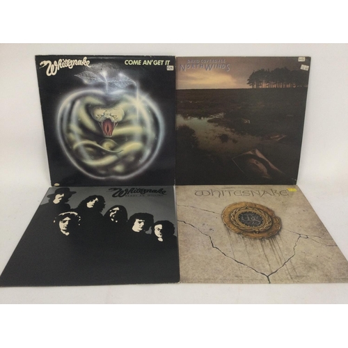 523 - Four Whitesnake LPs.