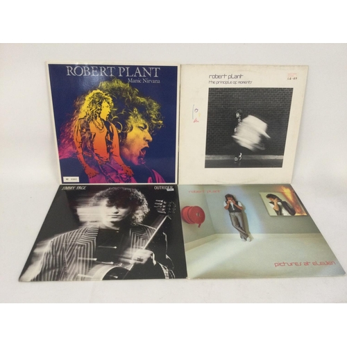 533 - Three Robert Plant LPs including a numbered 'Manic Nirvana' and 'Outrider' by Jimmy Page (4).