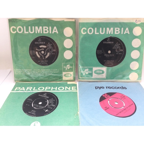 68 - Four collectable 1960s 7inch singles comprising a first UK pressing of 'You'd Better Make Up Your Mi... 