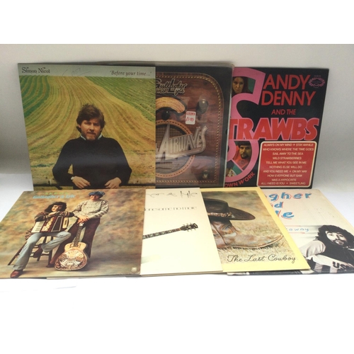 92 - Thirteen folk rock LPs by various artists including Joni Mitchell, Fairport Convention, Sandy Denny,... 