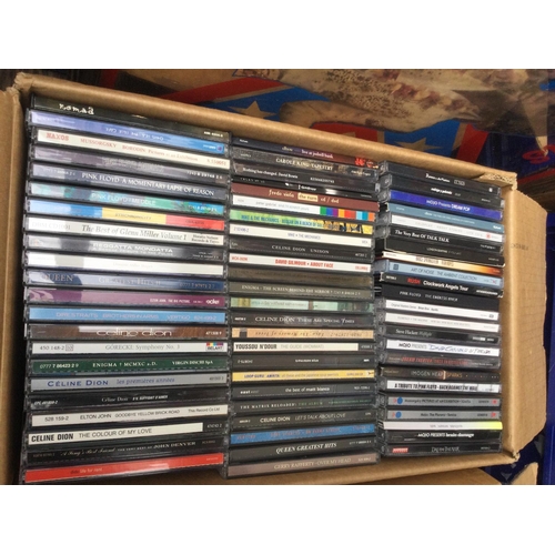 94 - A large collection of CDs in seven boxes by various artists including Public Service Broadcasting, G... 