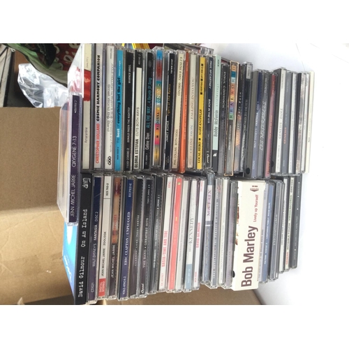 94 - A large collection of CDs in seven boxes by various artists including Public Service Broadcasting, G... 