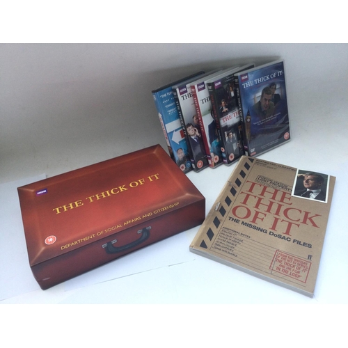 95 - A collection of DVDs including various music titles, films and tv series including a 'Thick Of It' b... 