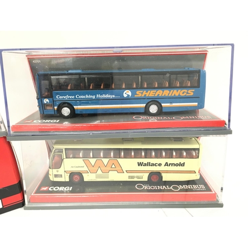 1075 - 4 X Corgi Original Omnibus Die-Cast Boxed. NO RESERVE