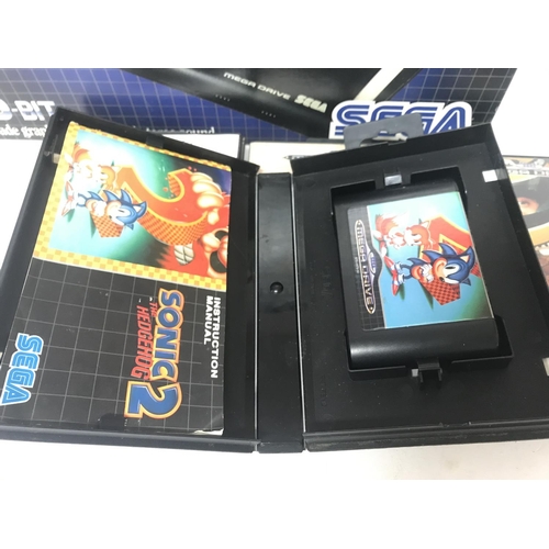 184 - A Boxed Sega Mega Drive with 4 Boxed Games.(2).