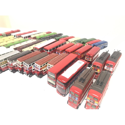 192 - 2 X Boxes Containing Loose Diecast Buses and Coaches including EFE and Corgi.(2)