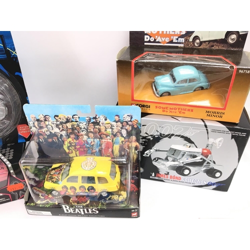 200 - A Collection of Various Boxed Diecast Including The Beatles. Elvis. James Bond. Etc. All Boxed.