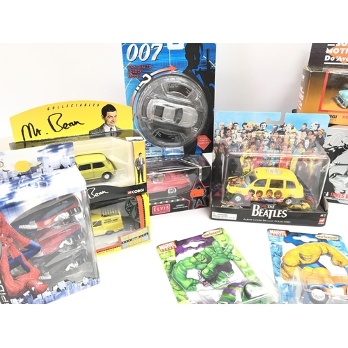 200 - A Collection of Various Boxed Diecast Including The Beatles. Elvis. James Bond. Etc. All Boxed.