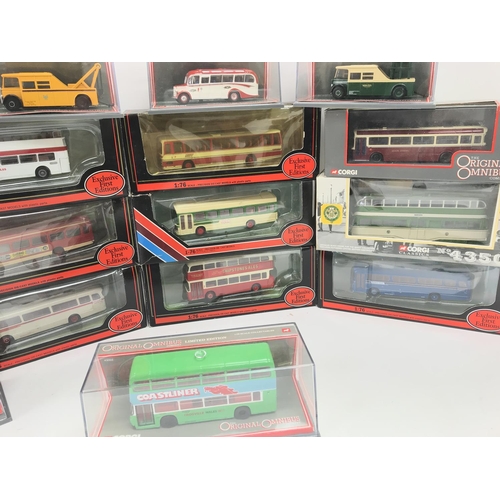 221 - A Box Containing a Collection of Boxed Exclusive First Editions and Corgi Original Omnibus.