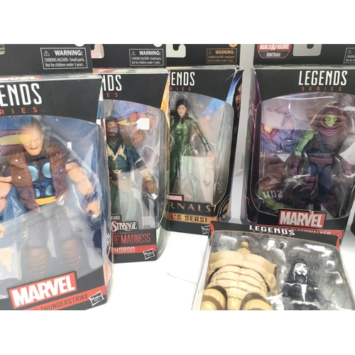 253 - A Collection of Boxed Marvel Legends Figures.