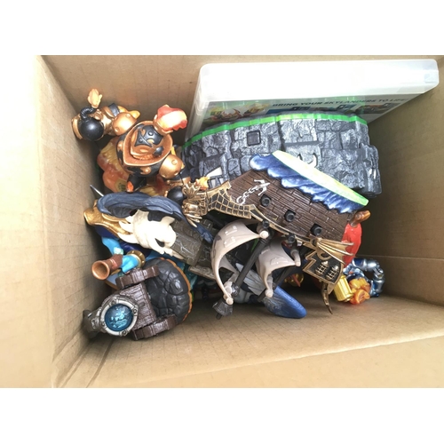 257 - A Boxed X Box 360 With A Collection of Games and accessories including Lego Dimensions and Skylander... 