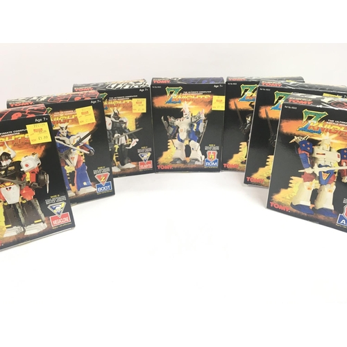 8 X Boxed Tomy Z Knights. Including Kilabyte. Rom. Boot. Megaclone