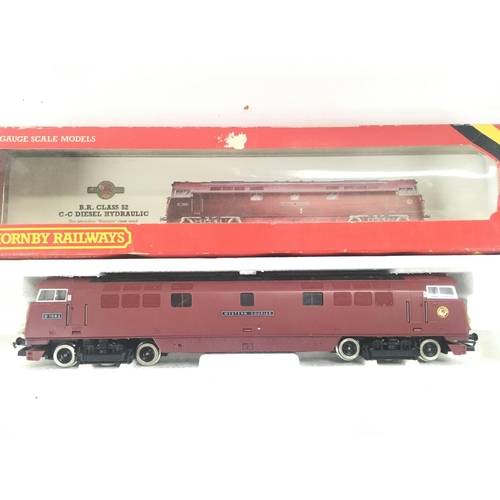 316 - 2 X Boxed 00 Gauge Hornby locomotives. A B.R. Class 52 C-C Diesel Hydraulic and a LMS Coronation Cla... 