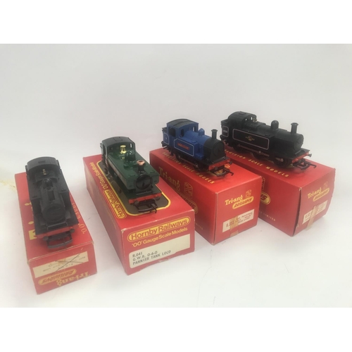 328 - 4 X 00 Gauge Locomotives including Tri-Ang and Hornby.