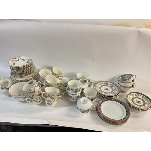 1017 - Collection of various part tea sets including Aynsley - paragon etc. Postage D