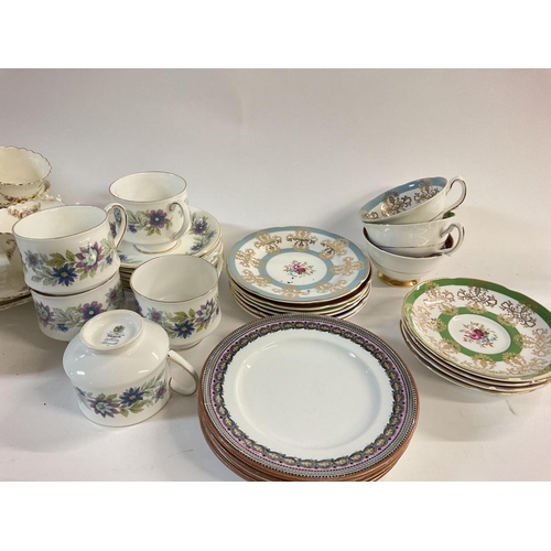 1017 - Collection of various part tea sets including Aynsley - paragon etc. Postage D