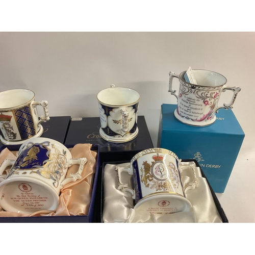 1019 - A large collection of various Royal crown derby ceramics and Royal Albert. With original boxes. No d... 