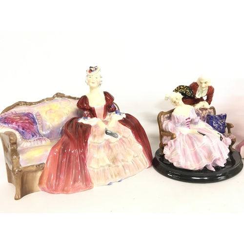 1021 - A collection of Royal Doulton porcelain figures including Red Red Rose HN 3994, Spring HN 2085, Flow... 