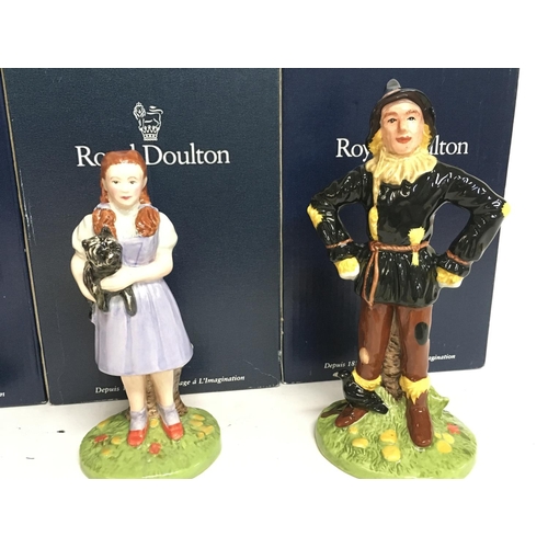 1040 - Boxed Royal Doulton The Wizard of Oz porcelain figures, set number 1161 of 1500.