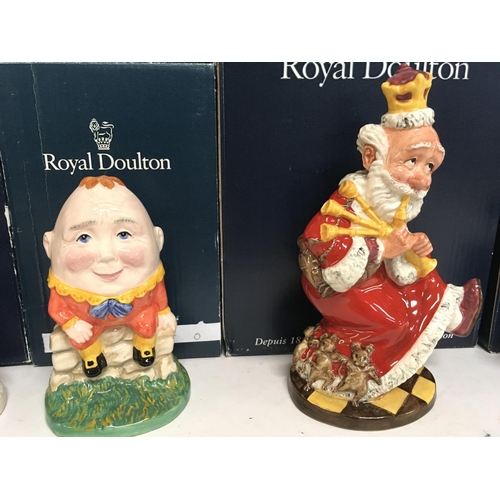 1041 - Boxed Royal Doulton Nursery Rhyme collection figures including Old King Cole, Humpty Dumpty, Little ... 