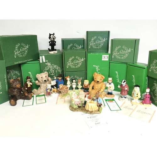 1056 - A collection of boxed Wade figures including Alice In Wonderland, The Teddy Bear Collection, The Fli... 